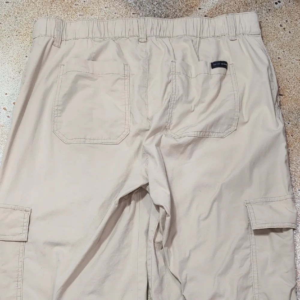 Sanctuary | Lightweight Cotton Stretch Light Tan Cargo Pants Size XXL - Picture 10 of 12